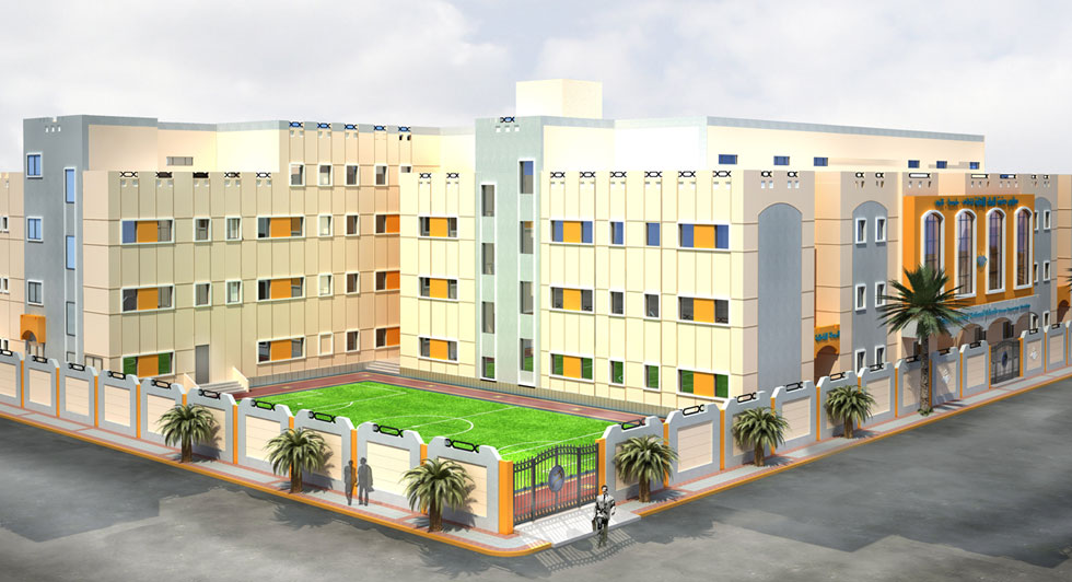 Building and constructing buildings for elite pioneers schools for education Building 2